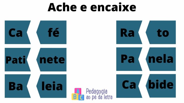 Atividade ache o encaixe